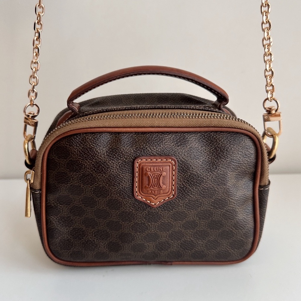 Authentic Celine Macadam Triomphe Crossbody bag
